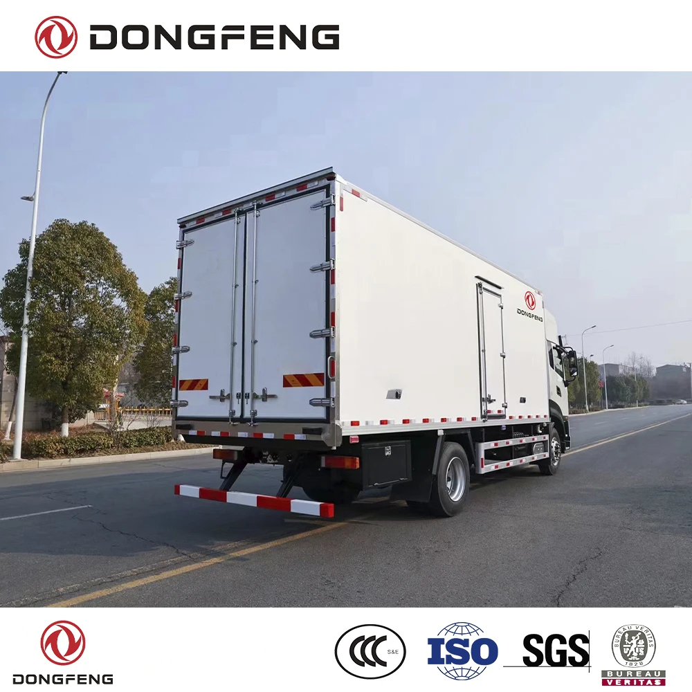 Dongfeng 4x2 грузовик-фургон с рефрижератором LHD и двигателем Cummins 270 Hp тип E3 10-12 тонн