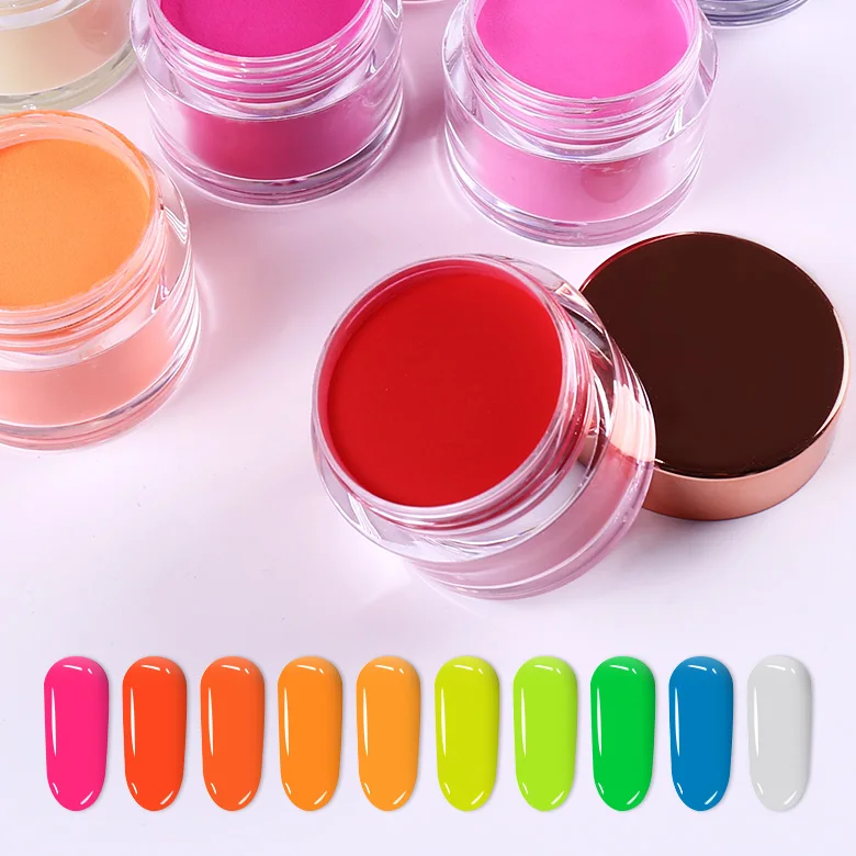 Private Label colored Nail Dipping vendors Wholesale bulk  Dip Acrylic nail Powder with liquid monomer for nails