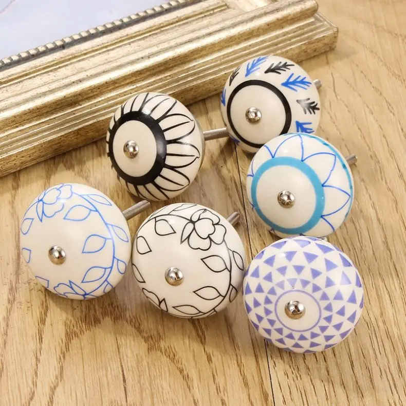 Latest Design Hot Selling New Style Classical Furniture Ceramic Handle Ceramic Furniture Cabinet Handle Made In China