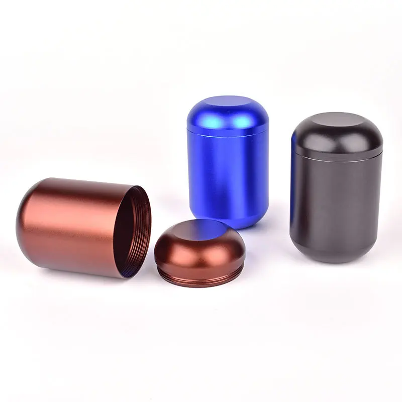 metal canister tea can 60ml Rose gold small size metal tea coffee tin can free sample Tea Tin