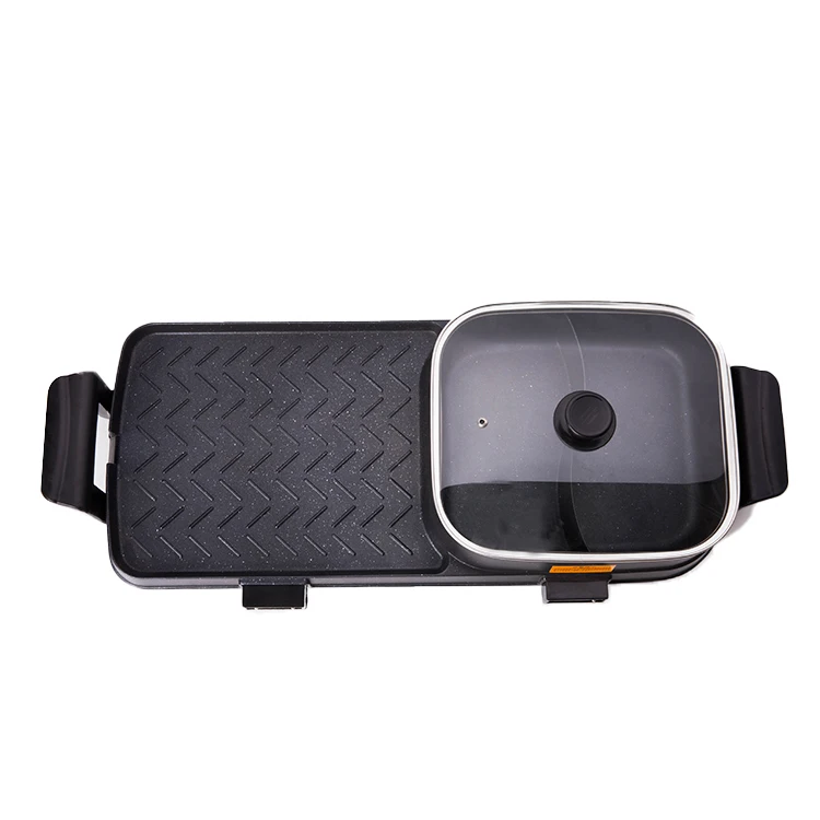 Wuyi горячая Распродажа домашний электрический портативный гриль барбекю с горячим горшком