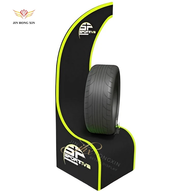 Factory Metal Car Motorcycle Truck Tyres Pallet Stand Stackable Storage Shelf Tire Display Rack