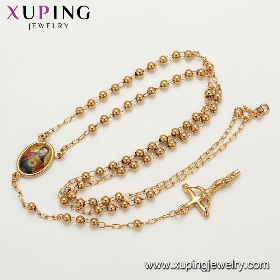 46259 xuping ювелирные изделия Элегантные ожерелья 18k позолоченные религиозный нейтральный крест