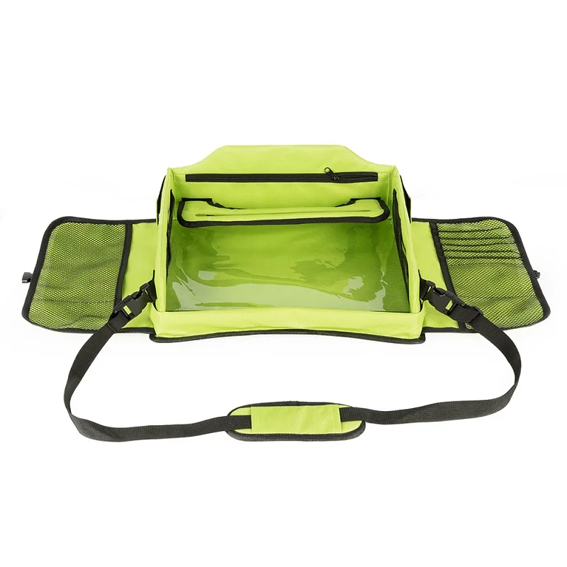 Portable & Lightweight Kids Car Travel Tray with Pad Holder & Shoulder Strap