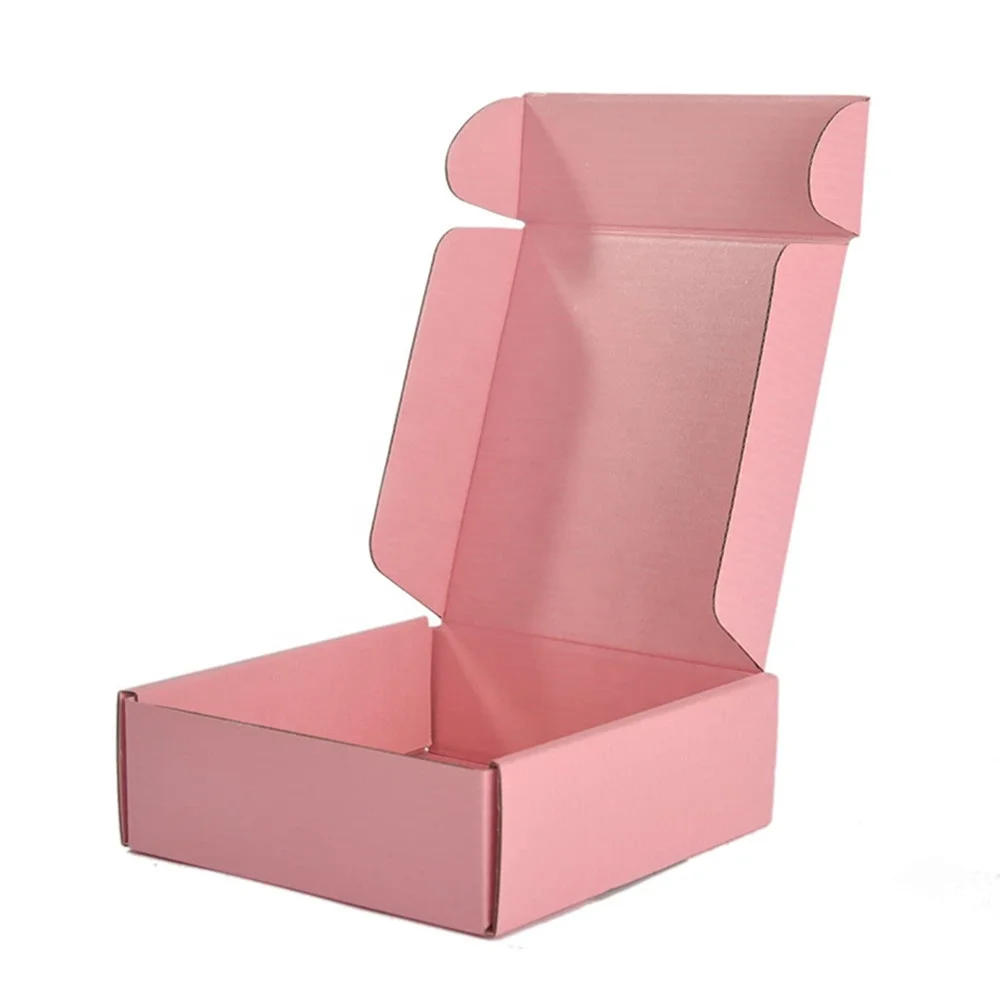 Custom printing color ecommerce parcel delivery postal carton mailer hard cardboard packing box with compartments