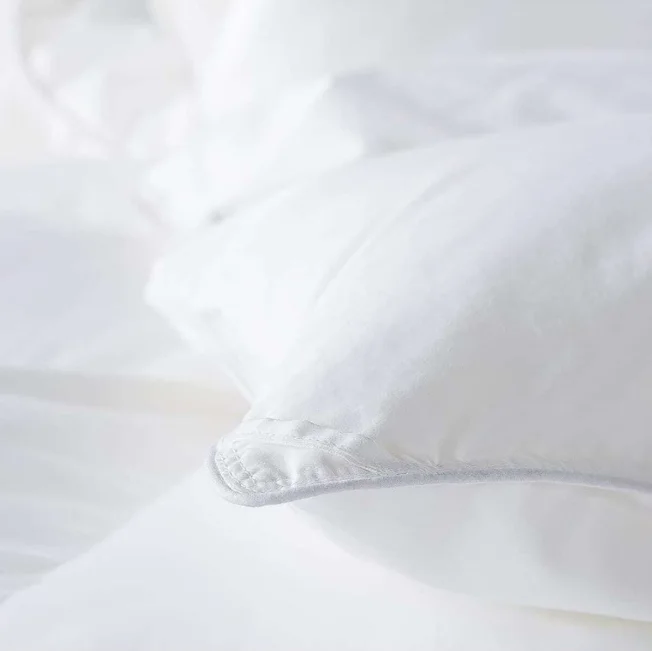 Hotel-Quality Duck down Comforter, Double-Stitched, Fluffy & Soft All-Season Duvet Insert, Box-Stitch Quilted