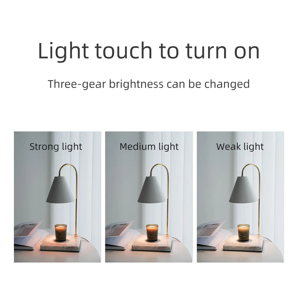 Europe Simple Exquisite Melting Wax Incense Burner Candle Warmer Lamp Table Lamp