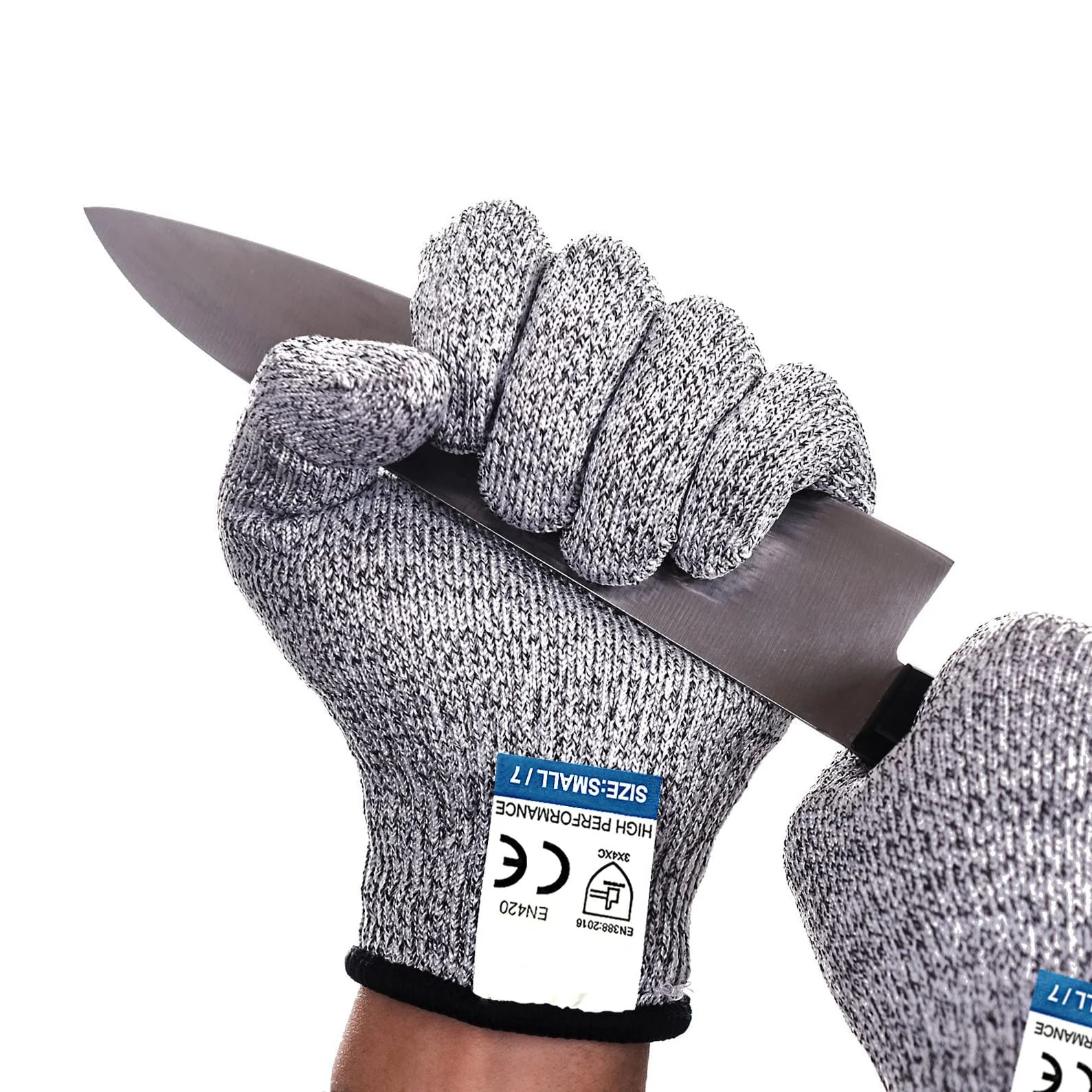 Protective cut resistant keywords knitted anticut antislip gloves anti cut