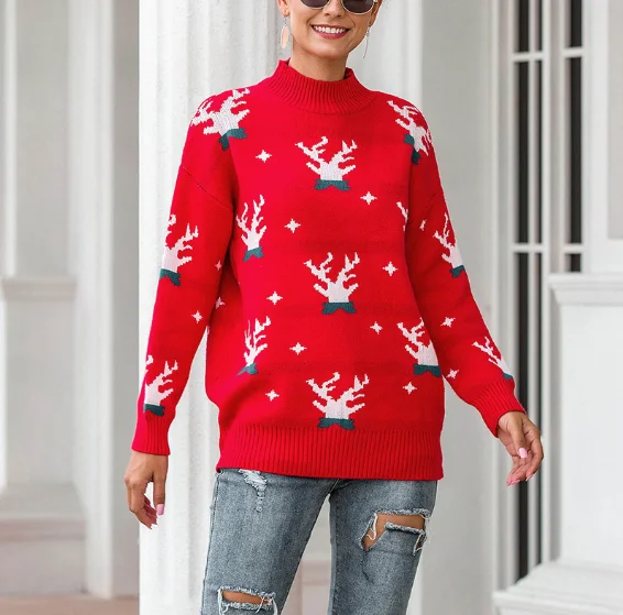
Christmas thick sweater winter pullovers for women 