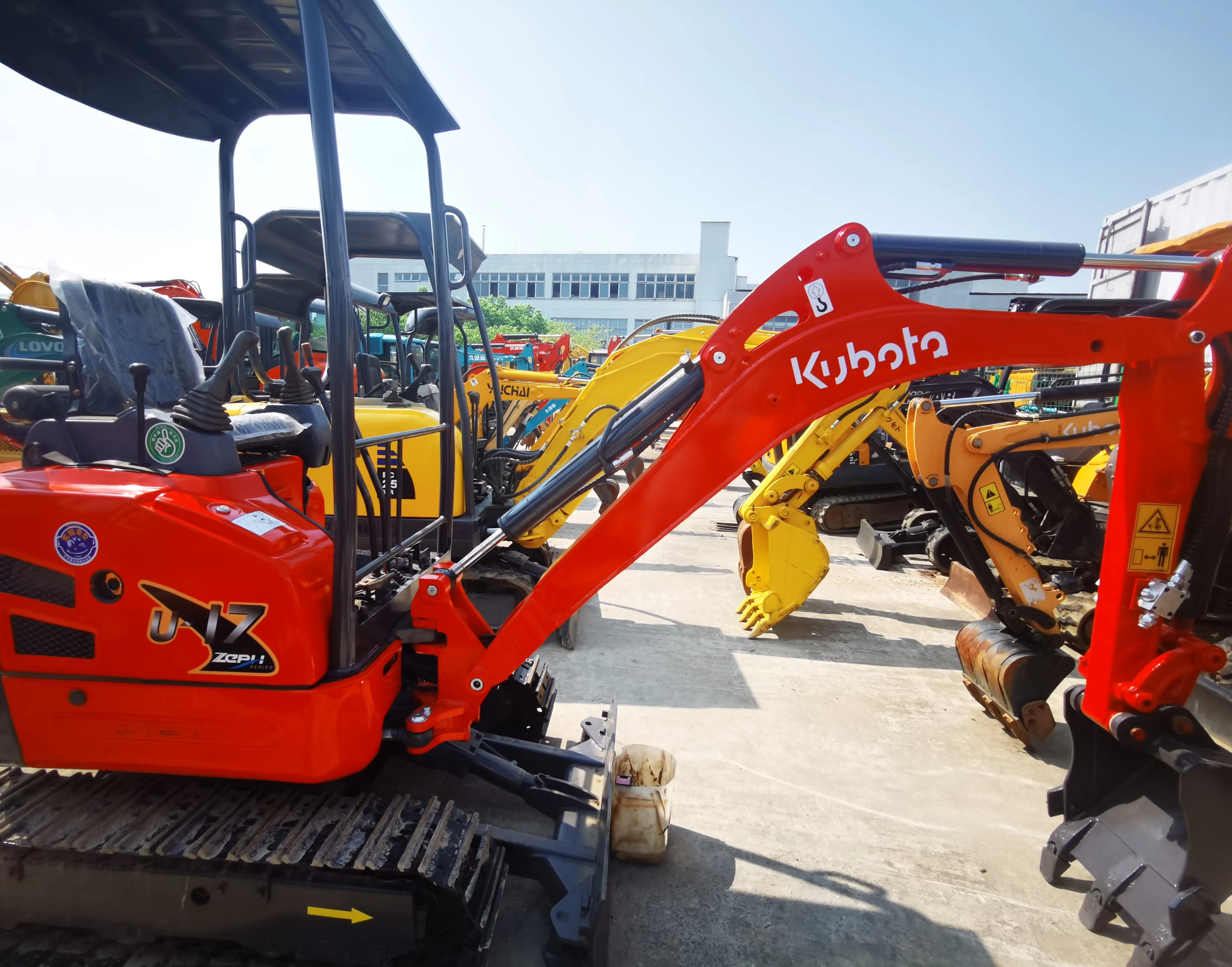 1ton Used Kubota U-17-6 Mini Crawler Excavator with 12.1kw New Engine 1~1000h working Kubota excavator