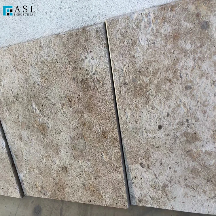 Limestone Tile Flamed Lime Stone Price French Pattern Paving for Outdoor Decoration