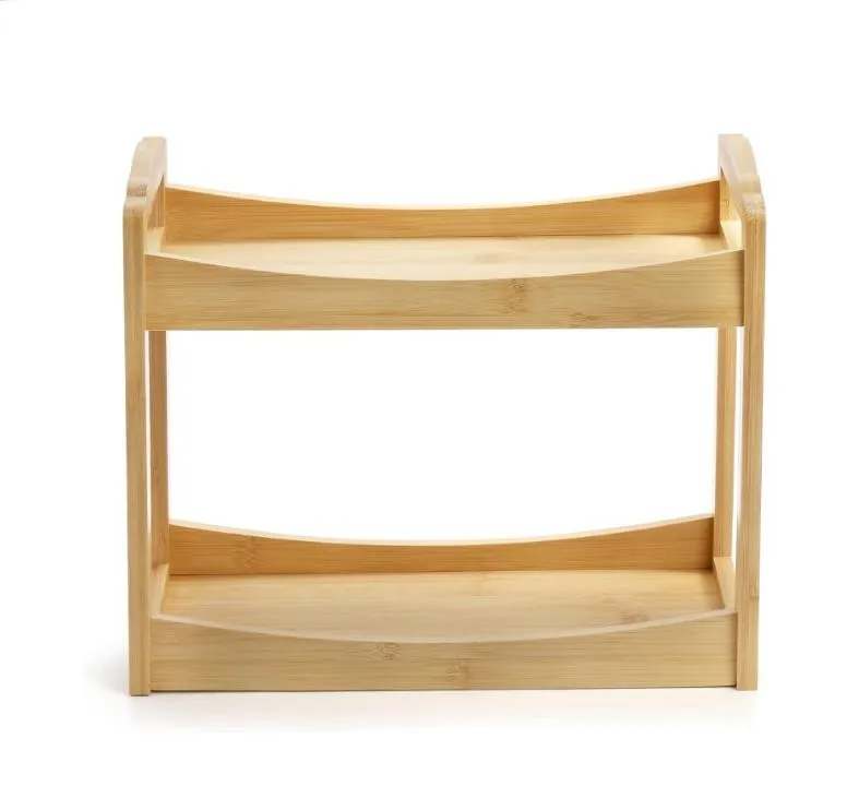 Полка для столешницы угловая полка кладовки 2-ярусная бамбуковая стойка специй органайзер шкафа