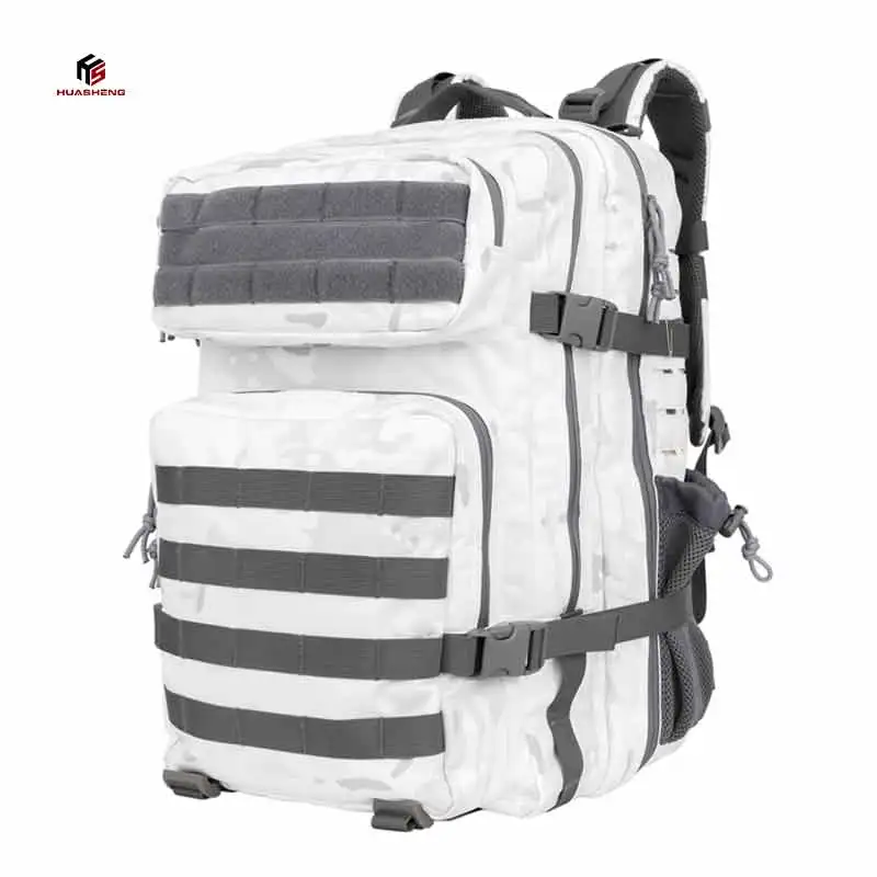600D Oxford 45L Outdoor Waterproof Tactical Molle Bag Fashion Fitness Sport Training Gym Backpack Load Bearing 45KG