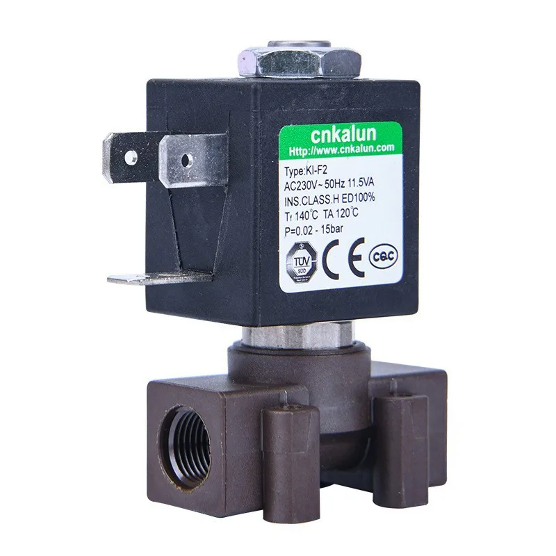 Normally Close KL-F2  Electric Brass or Plastic 12v 24v 220v 1/8  Inch For Water Control Two Way Magnetic Water Solenoid Valve