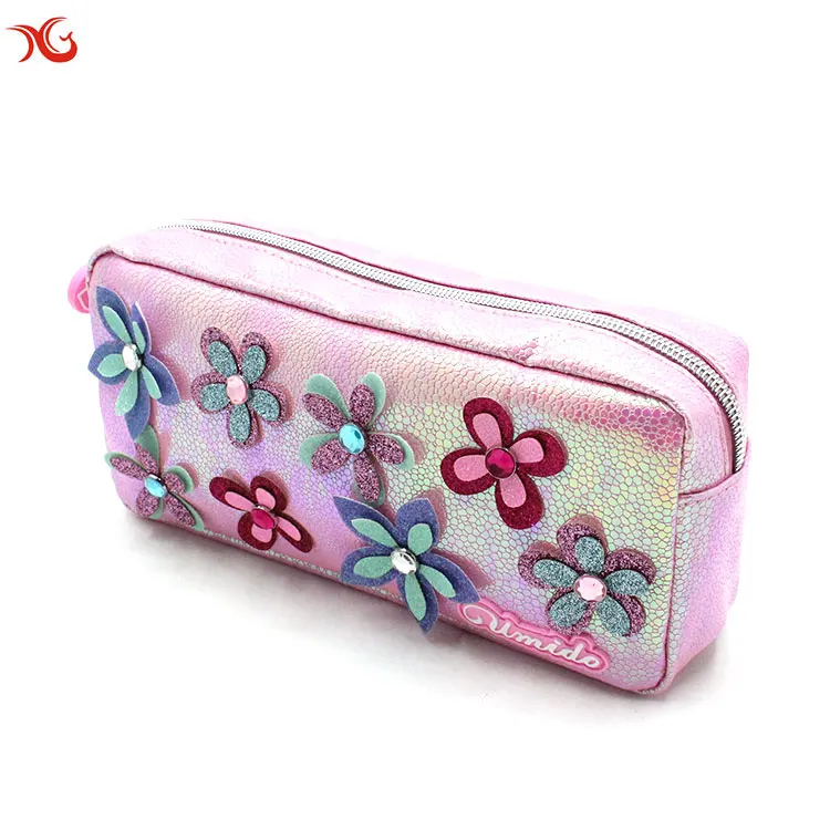 Оригинальный оригинальный милый чехол из искусственной кожи с цветочным рисунком, водонепроницаемая сумка для карандашей, школьная сумка