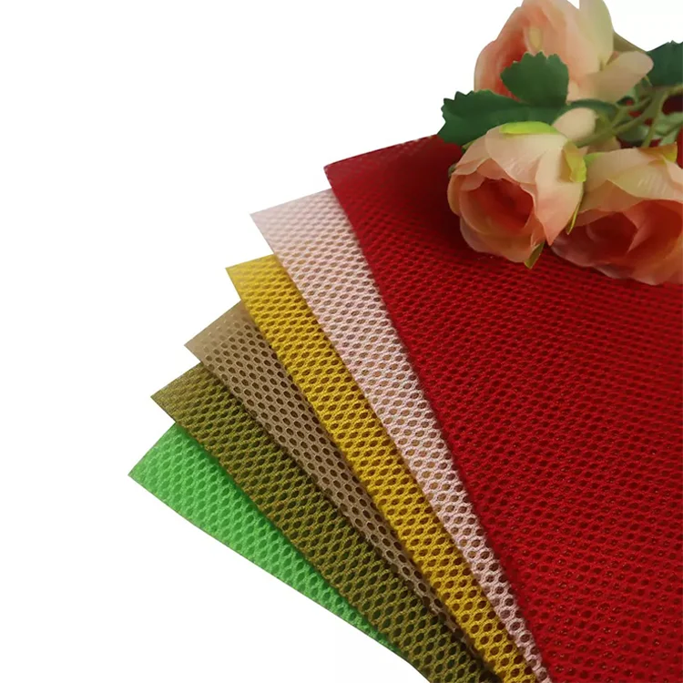 Manufacturer sales breathable air mesh fabric  3d spacer pattern variety with  free sample