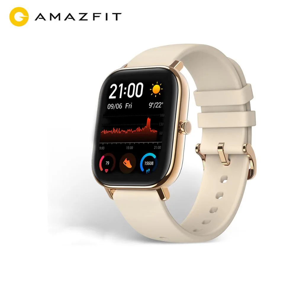 
 Смарт-часы Amazfit GTS, 1,65 дюйма, AMOLED, 5 АТМ, водонепроницаемые  