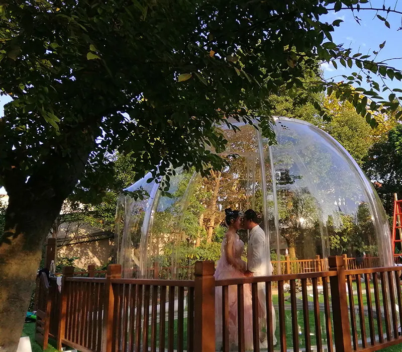 Уличная поликарбонатная палатка Igloo прозрачная Праздничная геодезическая водонепроницаемая купольная для