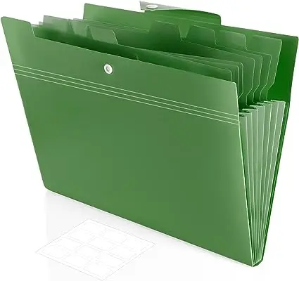 Pocket Expanding File Folder A4 Letter Size Plastic File Folders Accordion Document Organizer for School