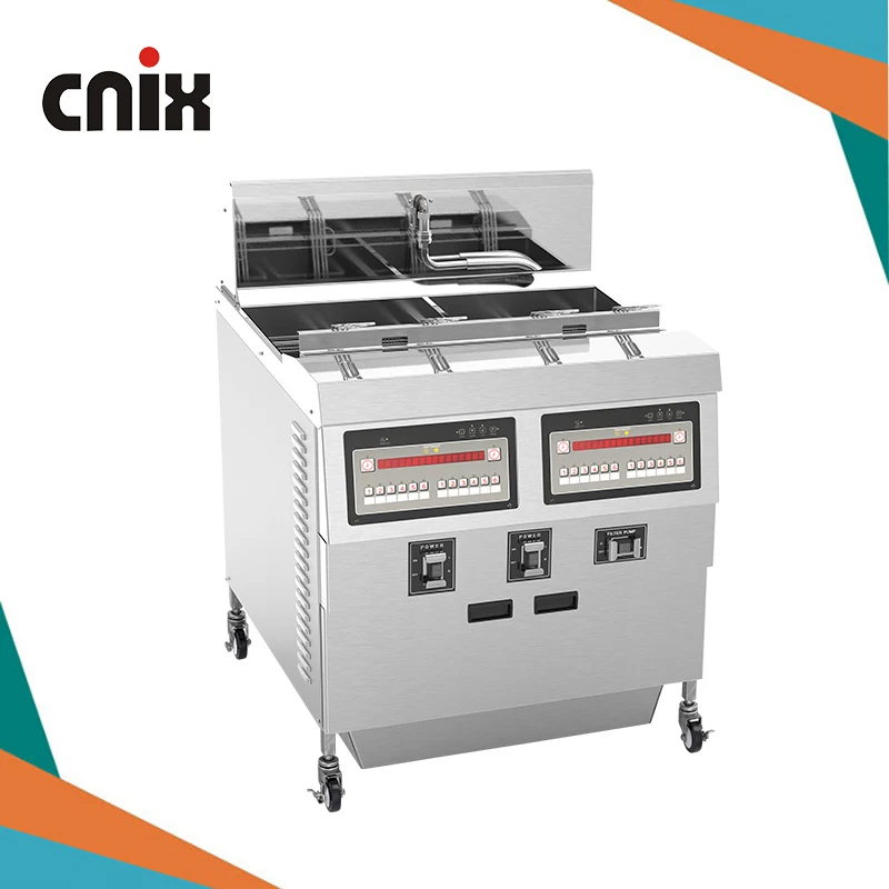 Commercial Use Stainless Steel LPG Gas Deep Fryer for Churros French Fries Chicken Twister Spiral Tornado Potato
