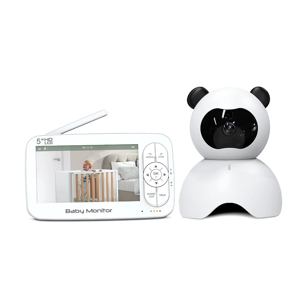 SONIX RTOS Low Power Consumption Long Battery Life Crying Alarm Lullabies VOX Mode Full HD 720P 1080P Baby Monitor with Camera