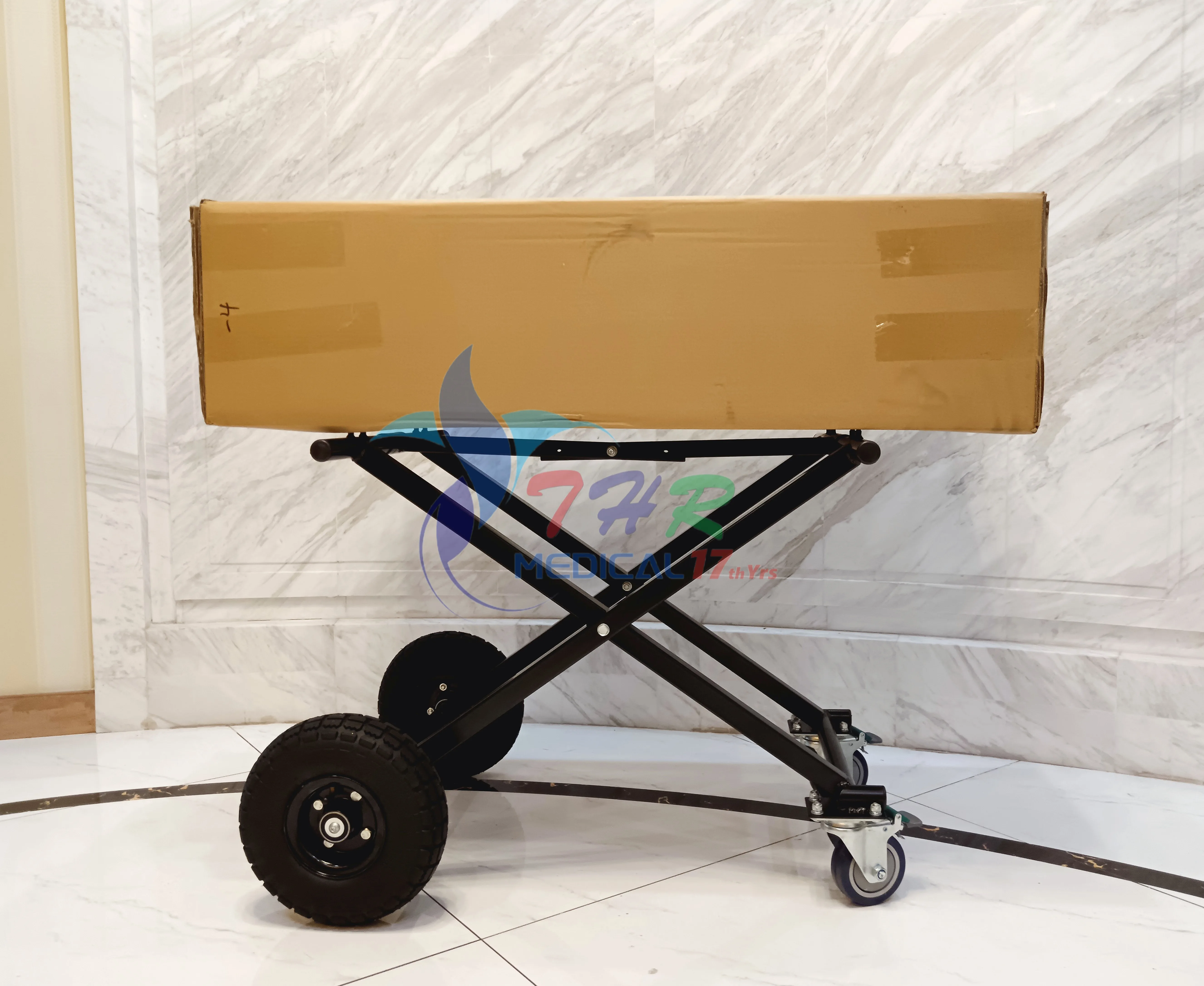 THR-CTX Funeral Products Church Truck Stainless Steel Coffin Casket Trolley With Cheap Price