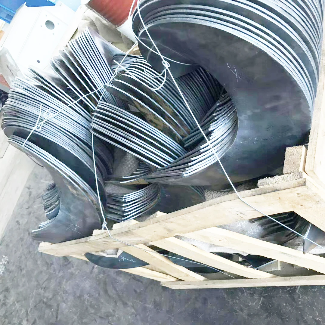 Stainless steel blade continuous screw conveyor parts Cold Rolling helical blade