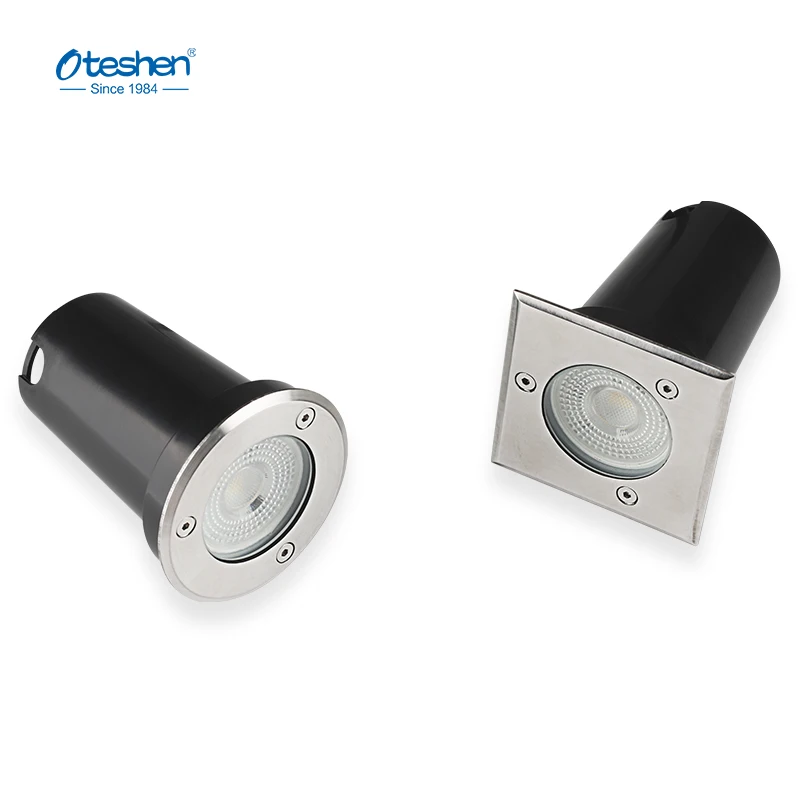 IP67 Outdoor Waterproof Recessed Floor Round Led Deck Garden Inground Buried Underground Light Step Wall Light