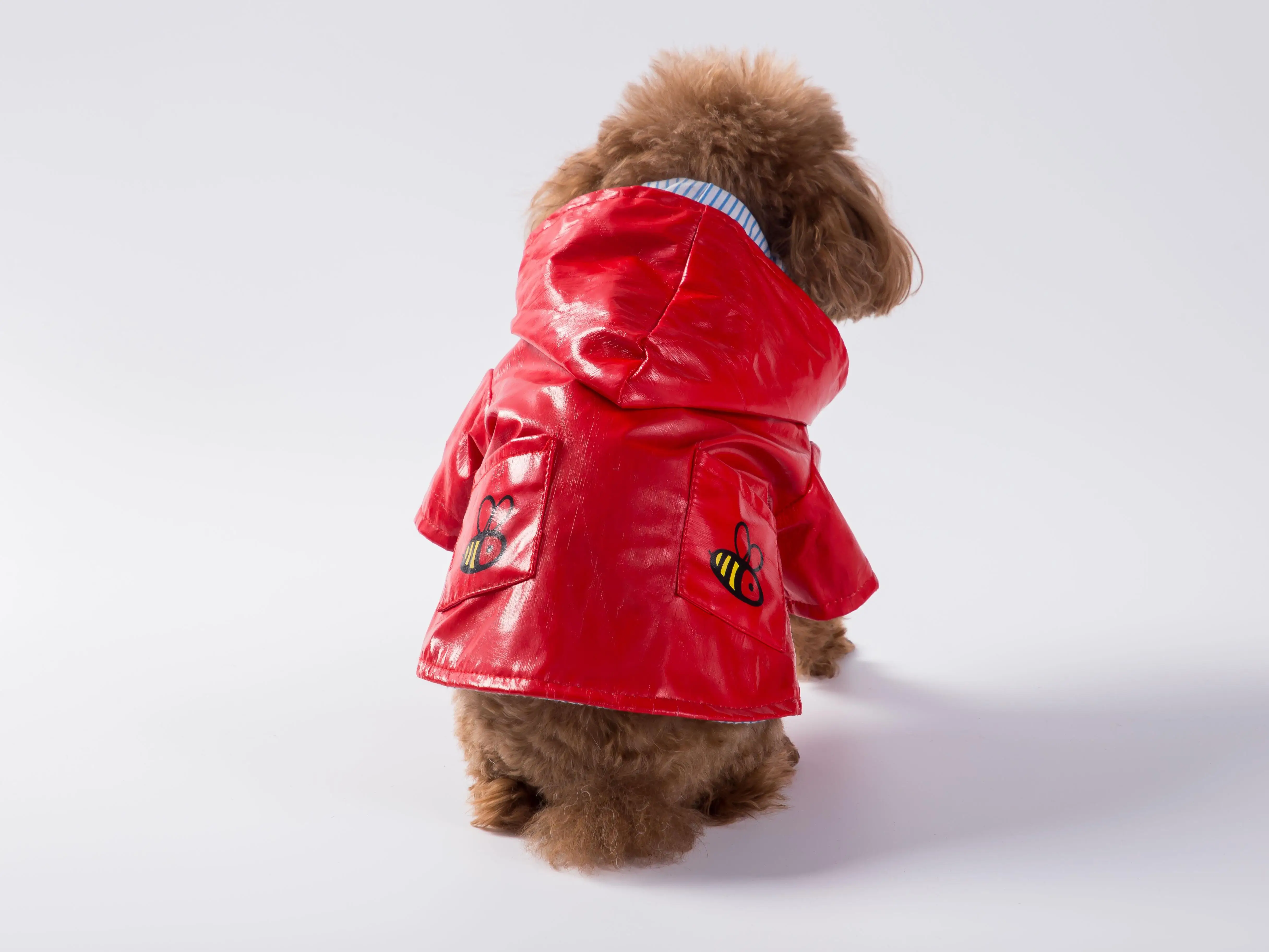Waterproof fabric animal embroidery pattern can be customized pet raincoat