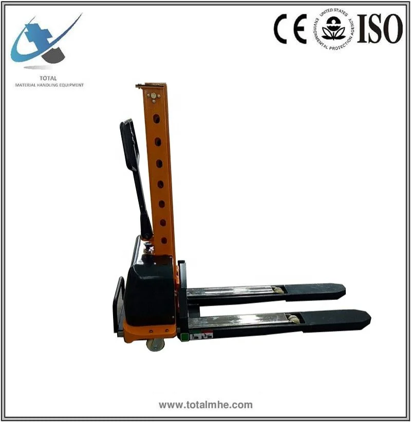 500kg self loading semi electric lifting stacker