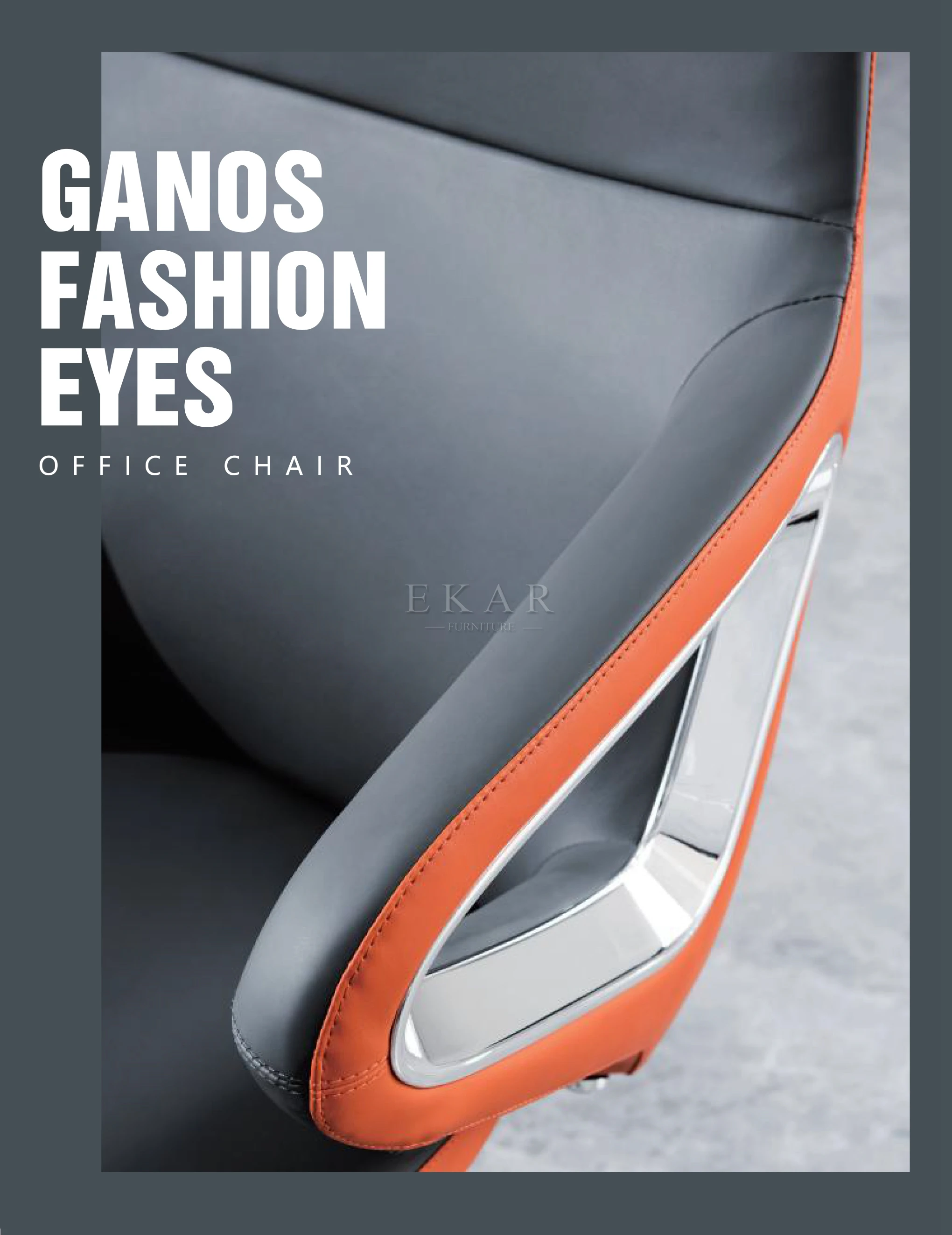 Adjustable Executive Office Chair Swivel Office Furniture Modern Style Furniture Viewpoint Leather Furniture Synthetic Leather