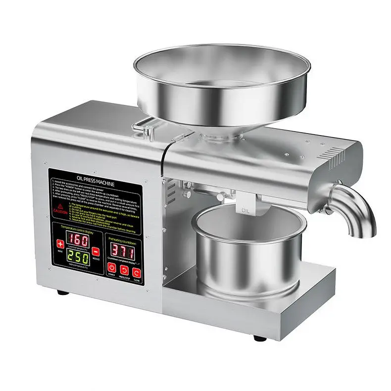 Supply commercial fully automatic screw oil press which can squeeze a variety of oil crops