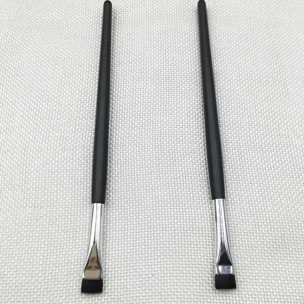 Ultra-Thin Precision Eyeliner and Eyebrow Makeup Brushes Fine Flat Nylon Eye Liner Brush for Lip Liner and Cheek Application