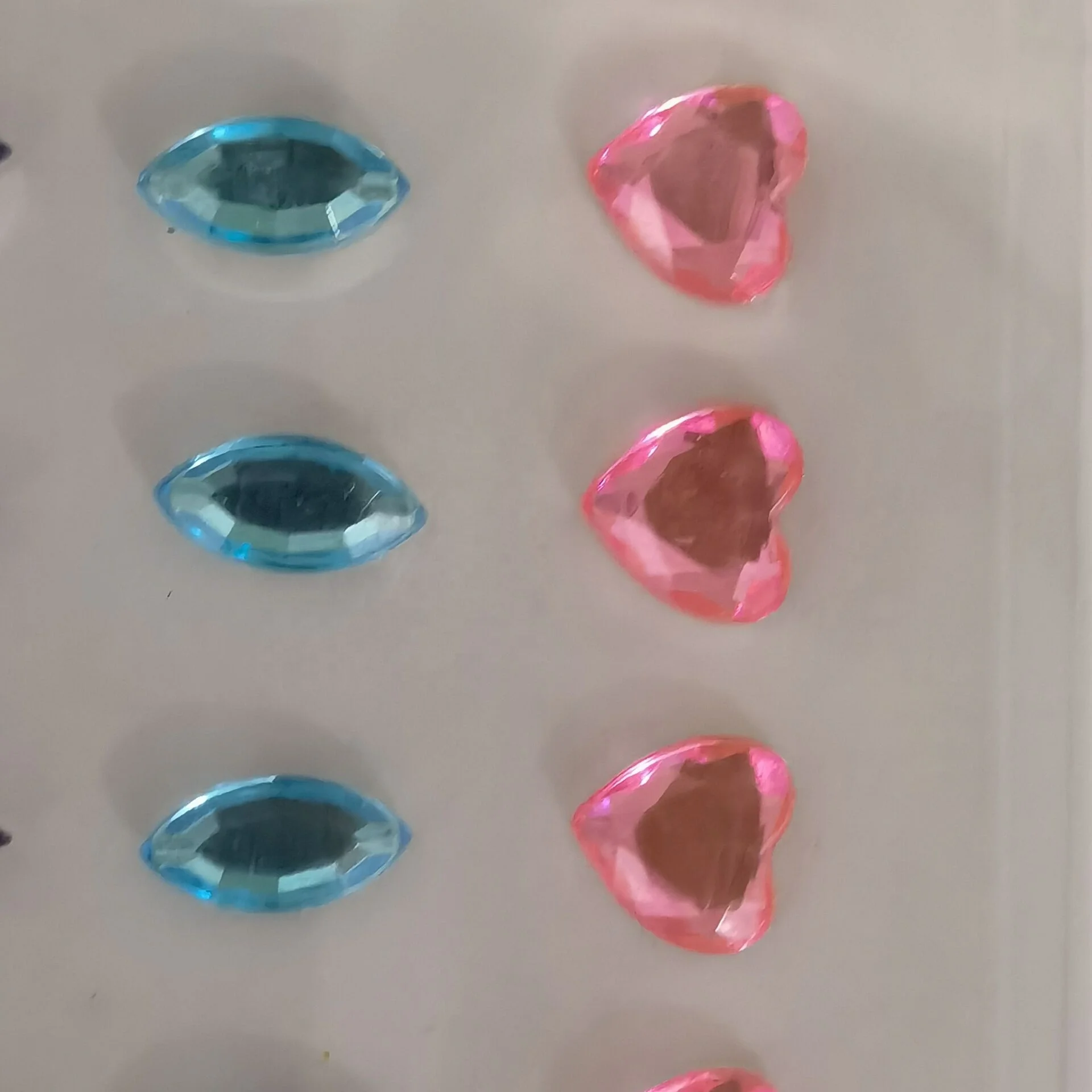 Self Adhesive Acrylic Gem diamond crystal Multiple shapes Pearl Rhinestone Sticker