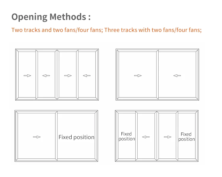 Minimalist Design Residential System Double Glass Trackless Luxury Aluminum Doors  Windproof aluminum sliding door