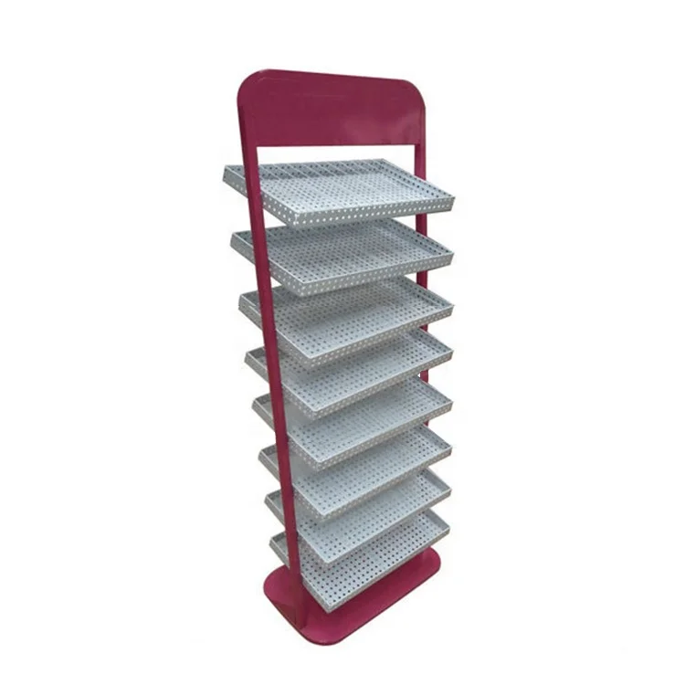 Customizable Professional Multi-tier Floor standing Display Nail Polish display racks