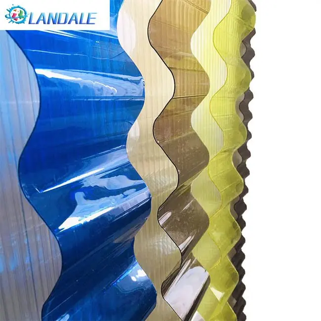 China supplier factory provides polycarbonate sheet for production corrugated panels Roof panels with anti-drip uv protection