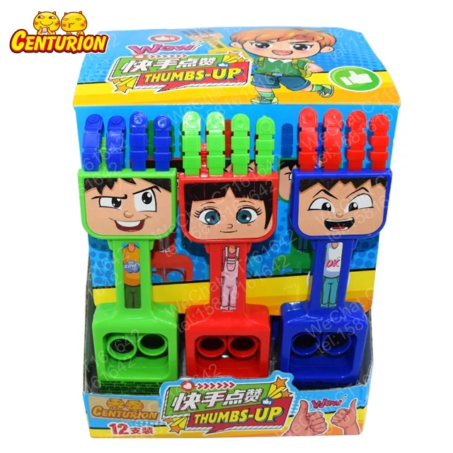 Toy Candy Kids Cute Thumbs Up Pliers Toy Fruit Pressed Tablet Hard Candy Toy