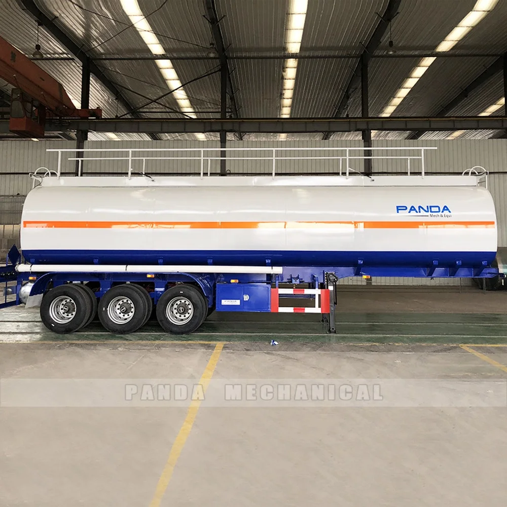 Panda Brand 2-3 axles Liquid Type Ship Heavy Fuel Oil Storage Tank Truck Semi Trailer with Pump for Sale