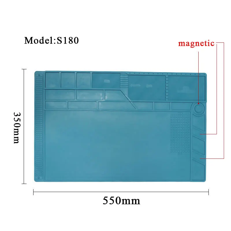 welding repair silicone pad Heat Insulation Silicone Pad Phone Computer Repair Hot Air Gun Station Mat BGA Soldering Repair Tool