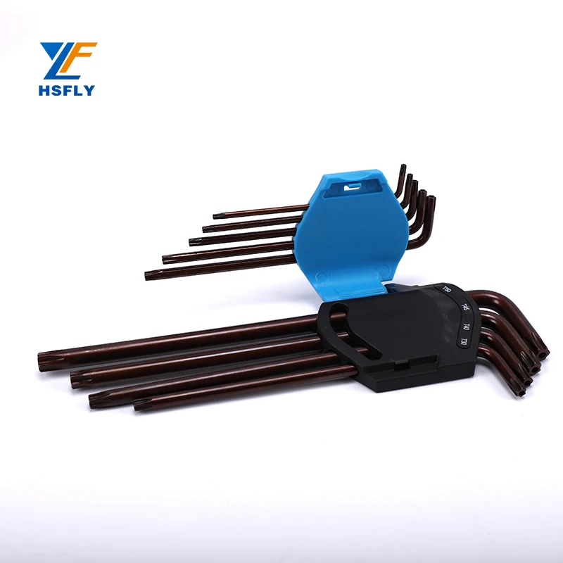 Plated Hand Tool Hollow Torx Wrench Allen Keys Security Torx T15 Wrench