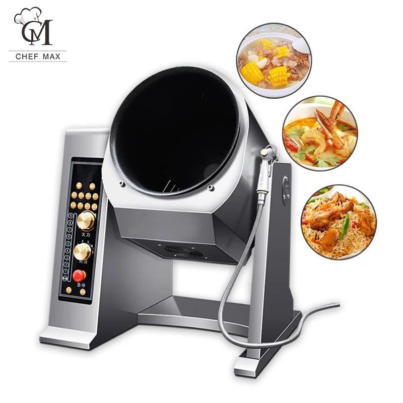 Commercial Custom Table Non-Stick Intelligent Food Cooker Automatic Gas Cooking Machine Scale Potato Air Frying Cooking Machine