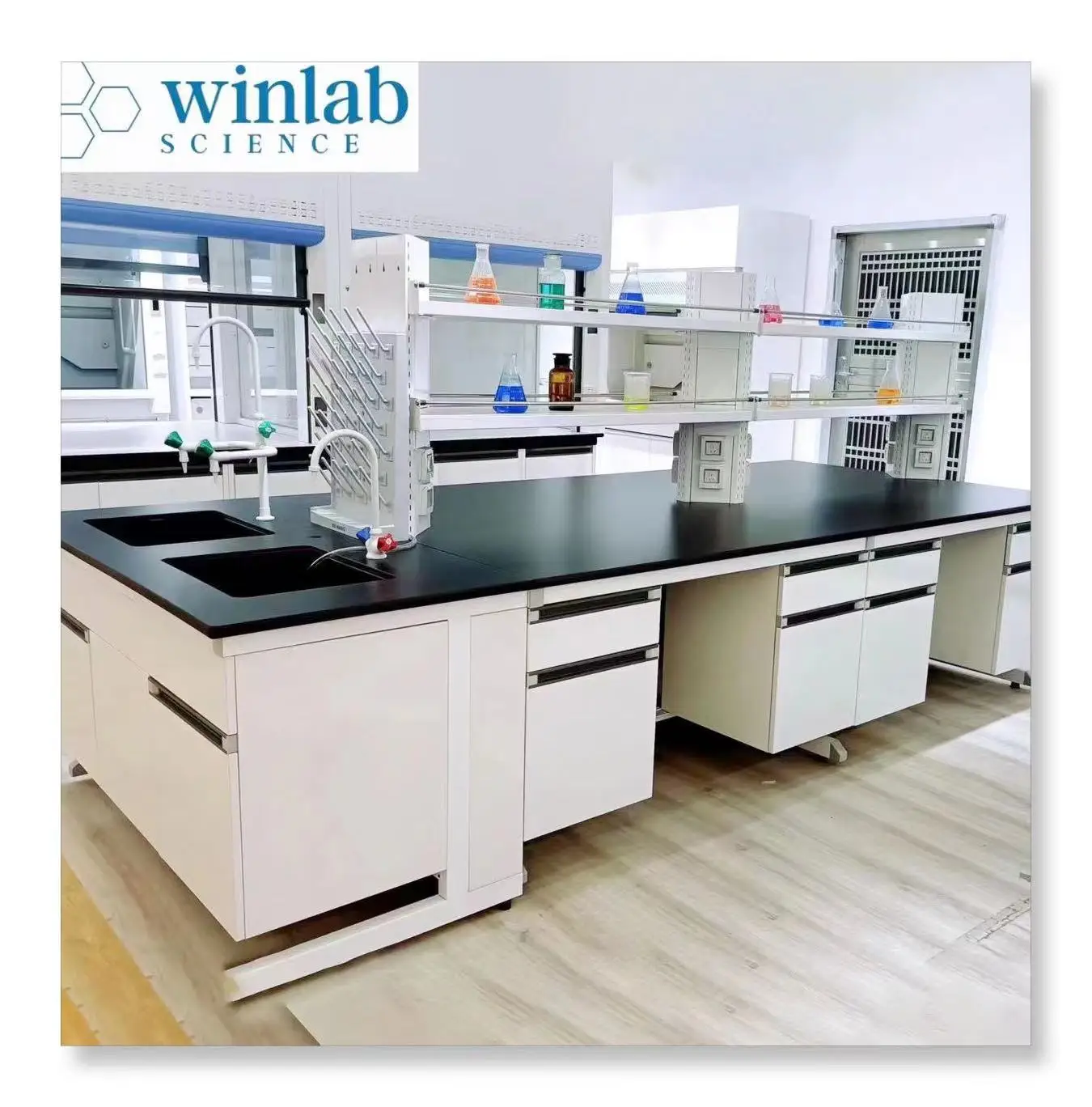School lab laboratory furniture and science work Laboratory Benches for experiment C frame wooden work table