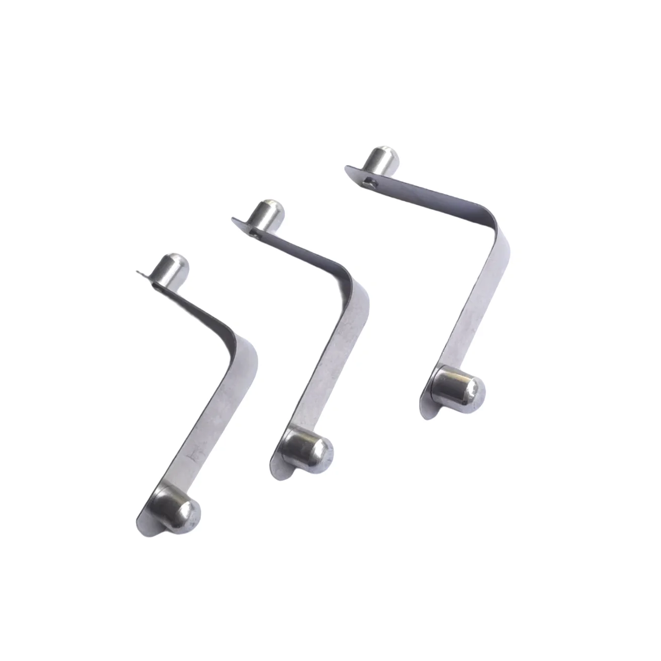 High Quality Stainless Steel Double Solid Rivet Button Flat V Shape Spring Clip for Tent