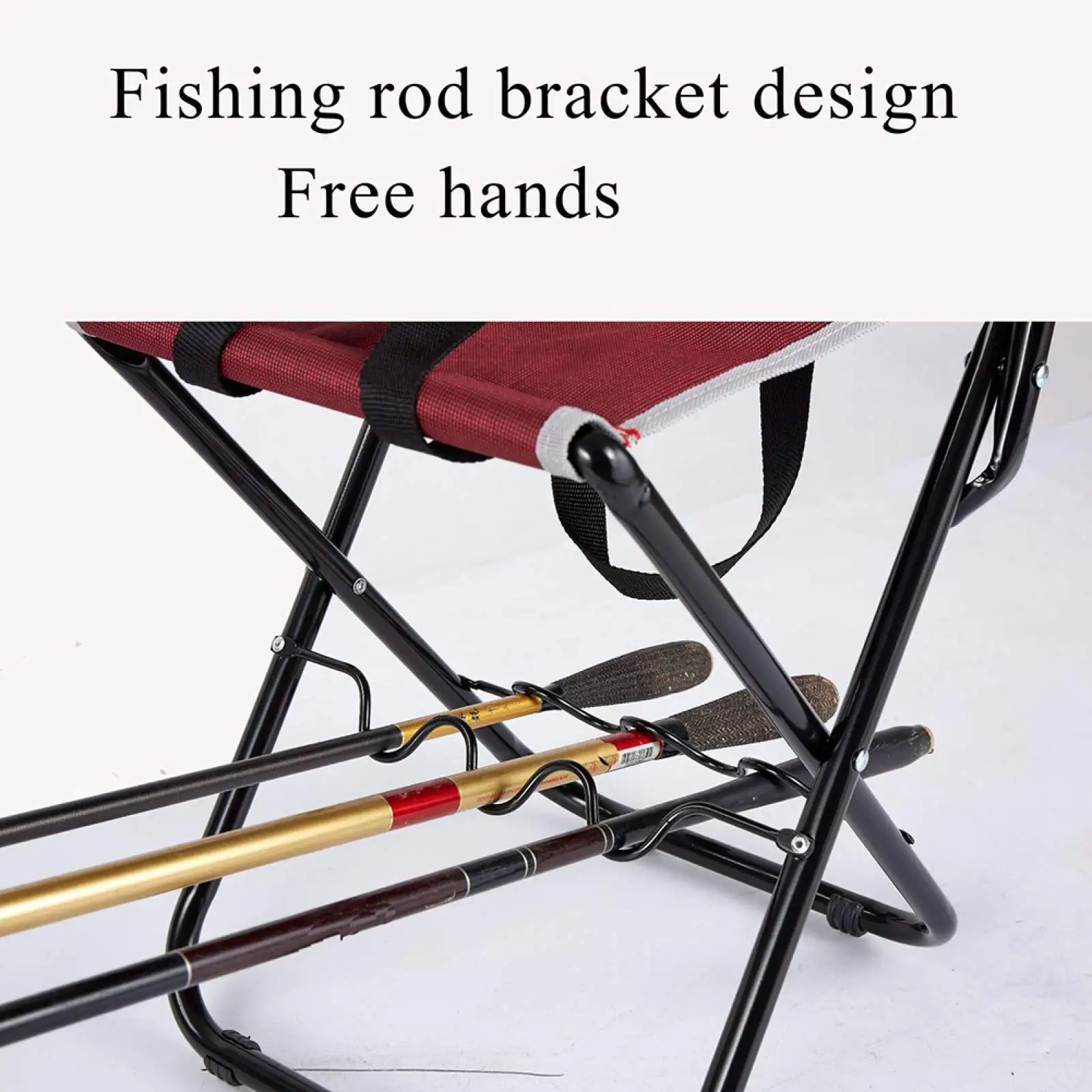 Foldable fishing Chair heavy duty Outdoor Custom Portable Camping fishing Chair Folding With Rod Holder