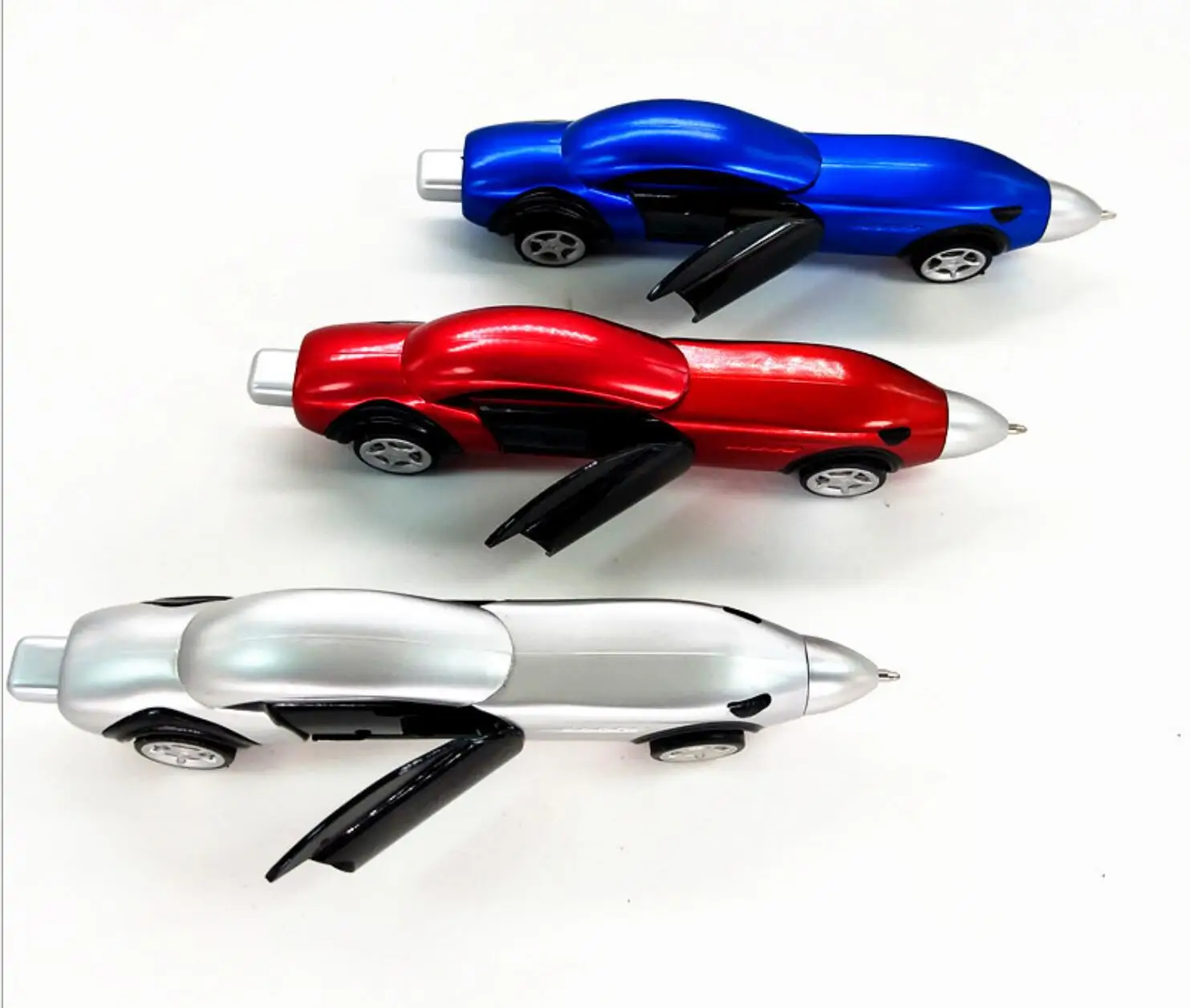 Novelty Design Car Shape With door opened Advertising logo pen kids toy pen