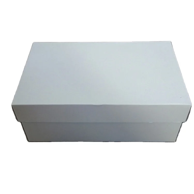 Y91 Spot wholesale blank folding empty shoe box custom printed reusable corrugated white black paper shoe box