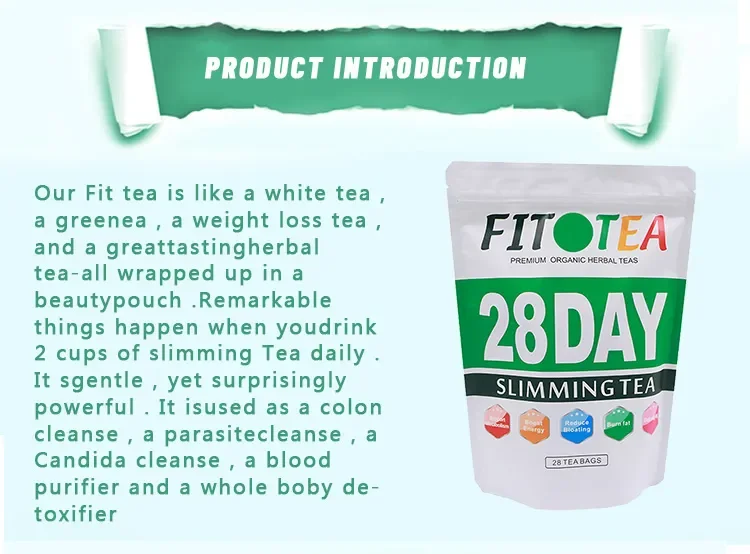 Factory Store Private Label Slim Tea Bags 28 Day Weight Control Flat Tummy Herbal Detox Slimming Tea For Weight Control Products