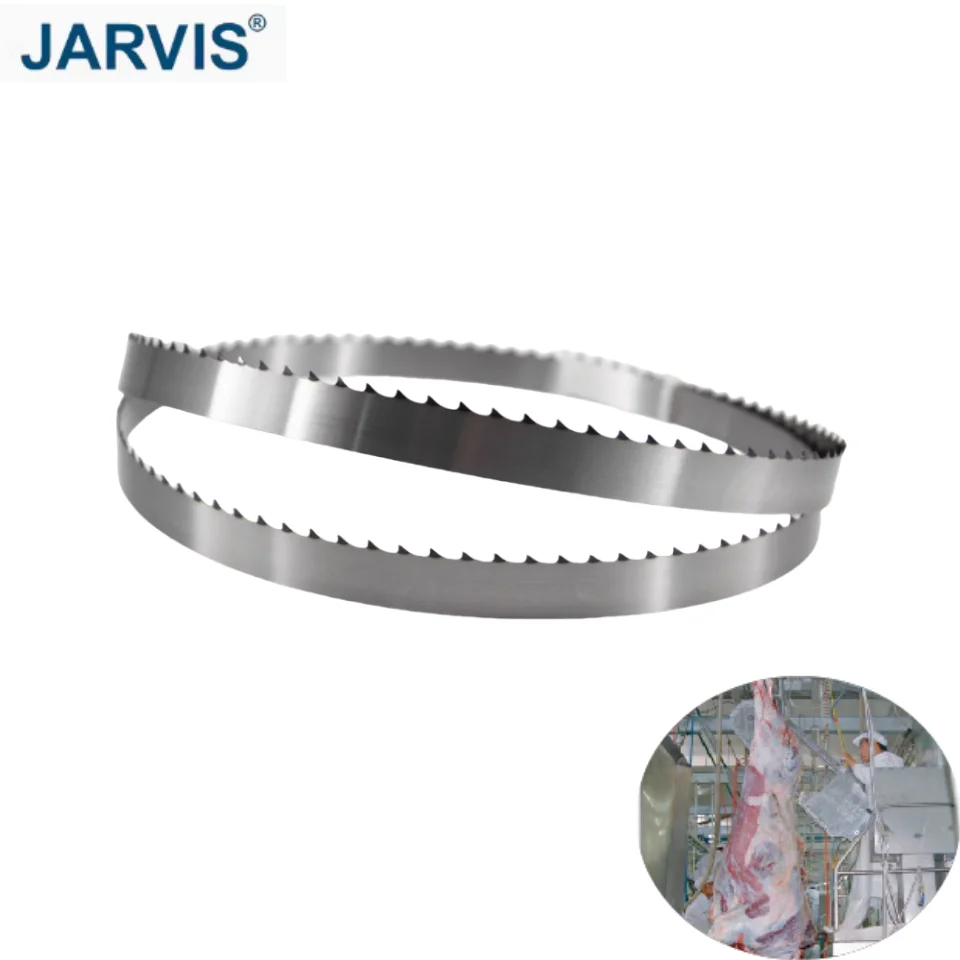 Jarvis carbon steel 101.6*3/4*0.022 *3T Sharp durable butcher carcass splitting bone cutting band saw blade slaughter house 1m