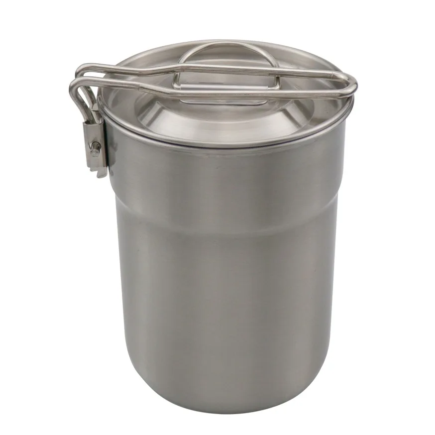 Удобная чашка для кофе на открытом воздухе с вентилируемым покрытием, складная чашка для воды, легкая 304 кастрюля из нержавеющей стали